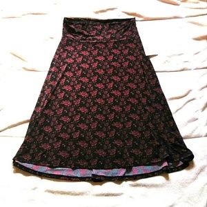 NWT LulaRoe Azure Skirt Rose print